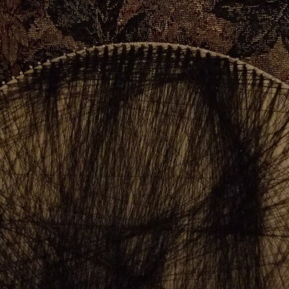 Woman in black, detailed nail and thread art, artisan hand made, NWOT - Picture 3 of 6